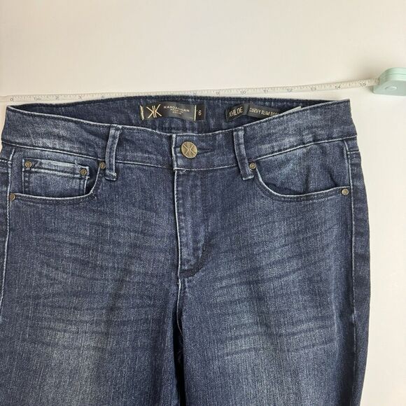 Kardashian Premium Denim Jeans Khloe Curvy Slim Boot Women Size 6 - Picture 6 of 7